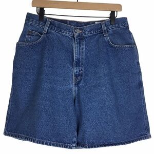 GITANO Vintage Jean Shorts Denim High Waist Mom 90s Zip Fly Petite Plus Size 16P